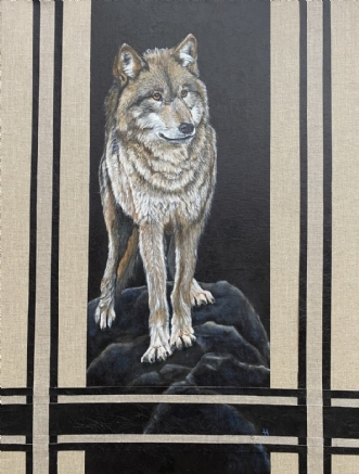 Grey Wolf by Vivi Amelung | maleri