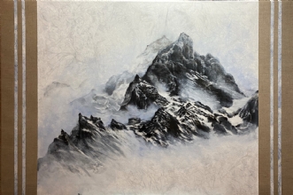 Mountain Blue by Vivi Amelung | maleri