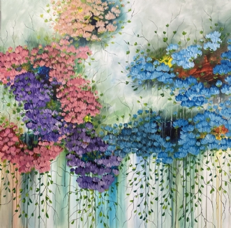 Blooming by Eva Vig | maleri