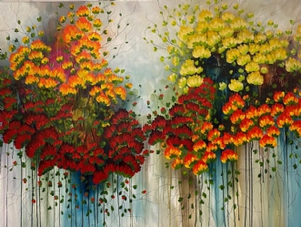 Flower Show by Eva Vig | maleri