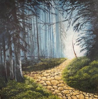 Skoven by Eva Vig | maleri