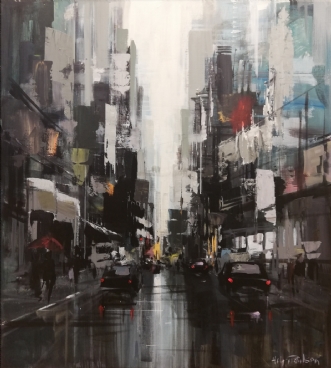 Manhattan, 6th aven.. by Holger Poulsen | maleri