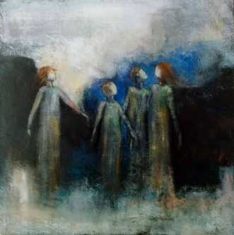 De usynlige 2 by Grete Ryberg Høgh | maleri