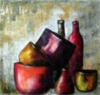 Pots and Jars by Grete Ryberg Høgh | maleri