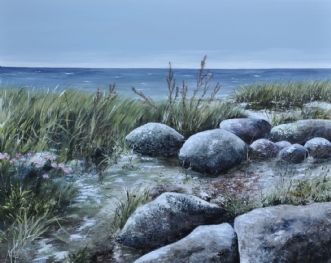 Smukke strandsten by Merete Roy | maleri