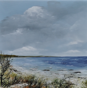 Efterår ved havet n.. by Merete Roy | maleri