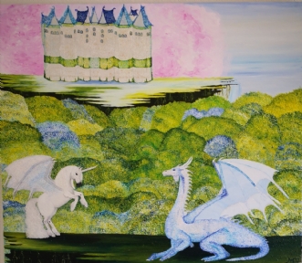 Pegasus and the Mys.. by Malouca Metthe Agerbo | maleri