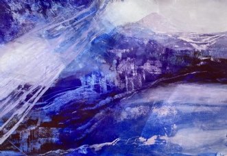 Purple light 2 by Else Sofie Munkholm Bager | tegning