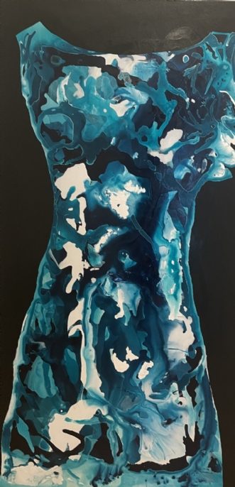 Coral Dress Blue af Lone Lopez Andersen