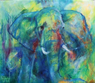 Blue Elephant af Helle Borg Hansen