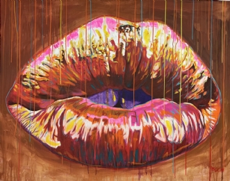 Luscious Lips II by Allan Buch | maleri