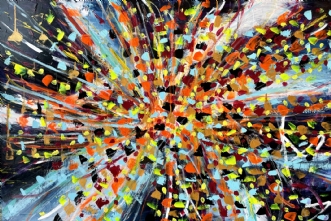 Fireworks by Inge Thøgersen | maleri