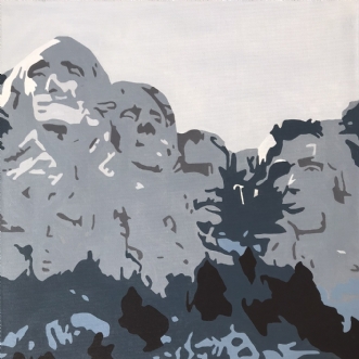 Mount Rushmore by Vibeke Ringholm | maleri