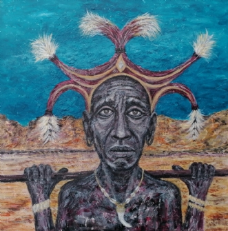 HEART OF AFRICA, The witch doctor.  af Chris Præstegaard