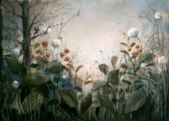 Magical forest by Malin Östlund | maleri