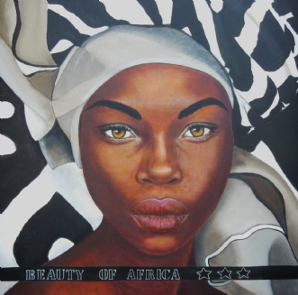 beauty of africa by Bente Jepsen | maleri