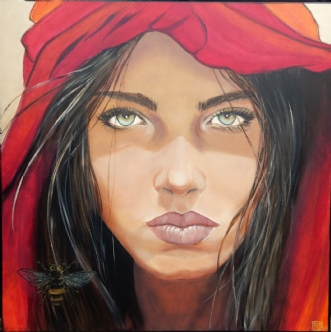 Red Hood by Bente Jepsen | maleri