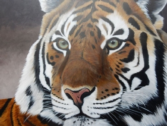 tiger by Bente Jepsen | maleri