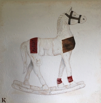 Antik häst af Kerstin Fridolfsson