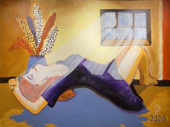 The Rising Angel by Bettina Hoffmann | maleri