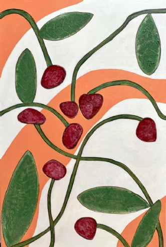 Strange Flowers by Lone Gadegaard Dyrby | maleri