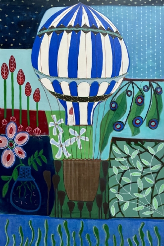 Le Ballon by Lone Gadegaard Dyrby | maleri