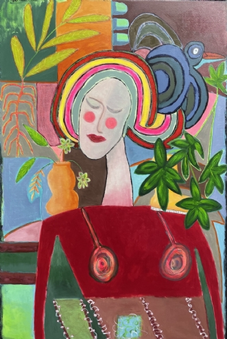 La Dame by Lone Gadegaard Dyrby | maleri