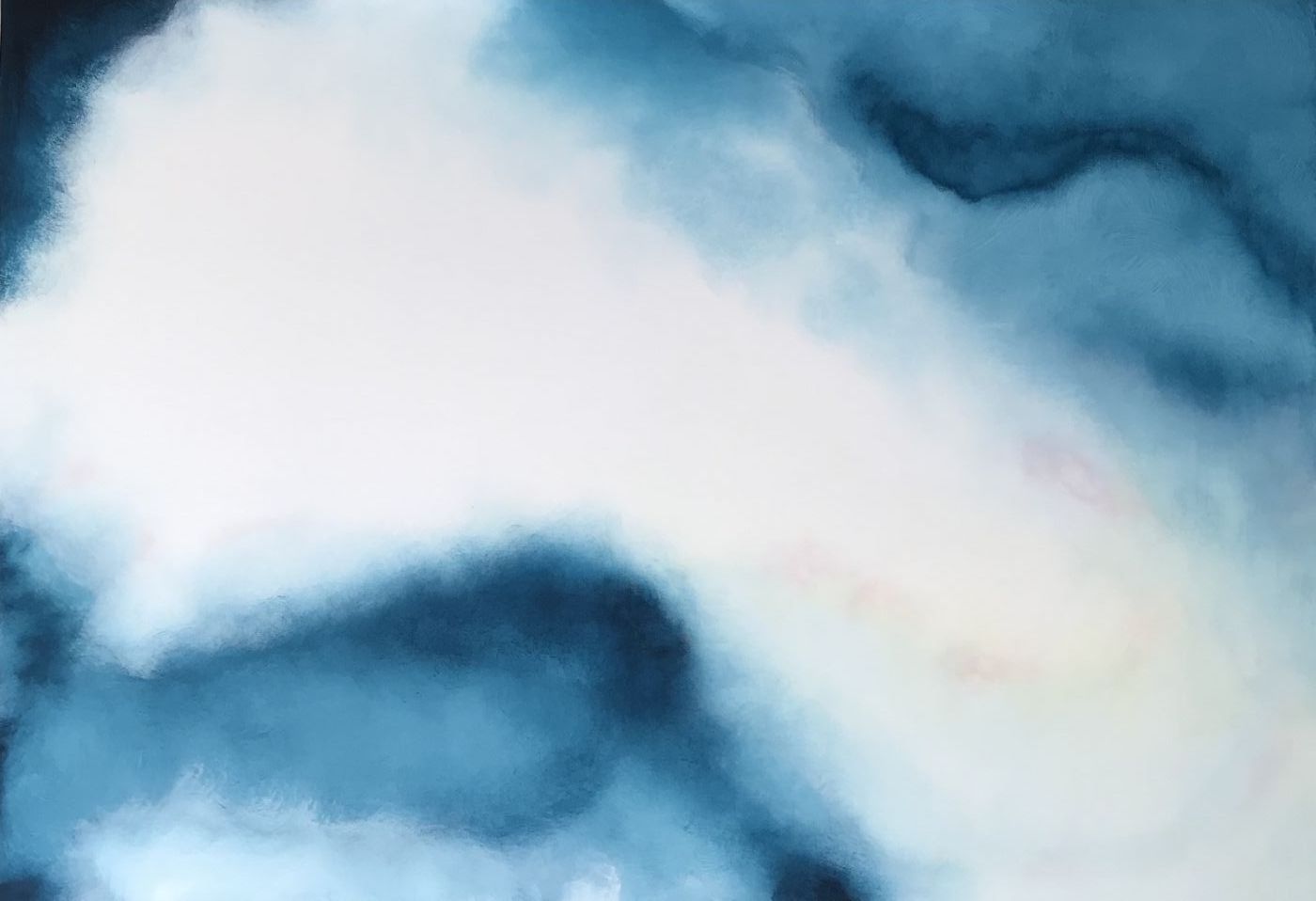 Blue sky by Xenia Nordblom | maleri