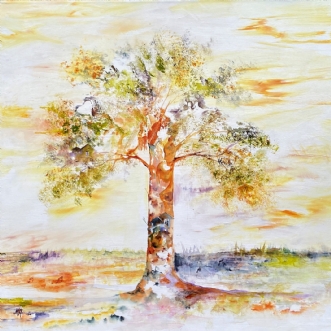 Livets træ - Love by Mette Hansgaard | maleri