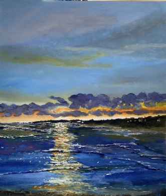 Midnatssol i Juni by Maiken Hejnfelt | maleri