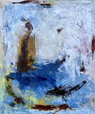 Blue mood by Lone Bonde Haupt | maleri