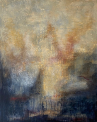 Mørkt Landskab by Karen Margrethe Hartvig | maleri