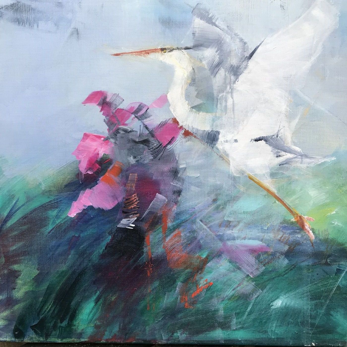 Fugleflugt by Maiken Buchwald | maleri