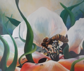 Seeking Honey by Line Falk Iversen | maleri