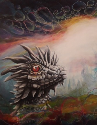Dragon by Line Falk Iversen | maleri