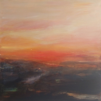 Sunset by Marianne Kjeldsen | maleri