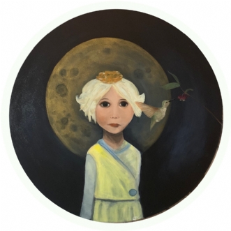 Månestråle by Christina Clark | maleri
