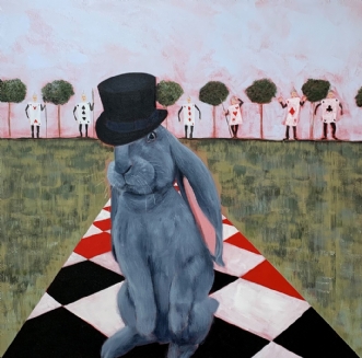Down the rabbit hol.. by Christina Clark | maleri