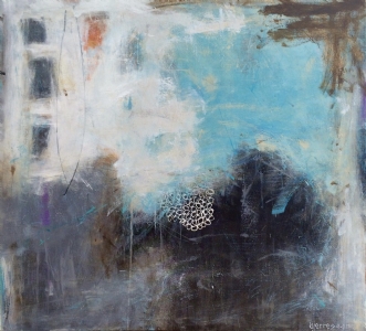 Dance in the rain by Tina Bjerregaard | maleri