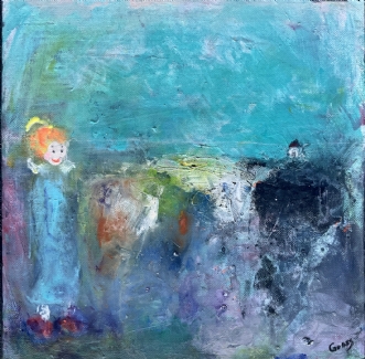 Blå Mandag by Inge Merete Gross | maleri