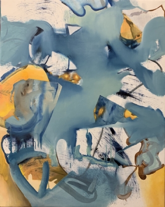 blå af raseri by Emil Hansen | maleri