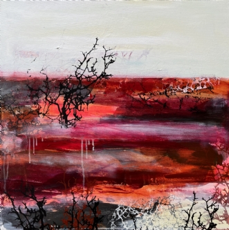 Abstrakt landskab 4 by Rie Brødsgaard | maleri
