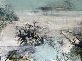 Abstrakt landskab 6 af Rie Brødsgaard