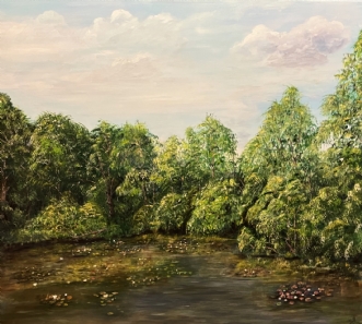 Sommer ved Bøllesøe.. by Joe Pearson | maleri
