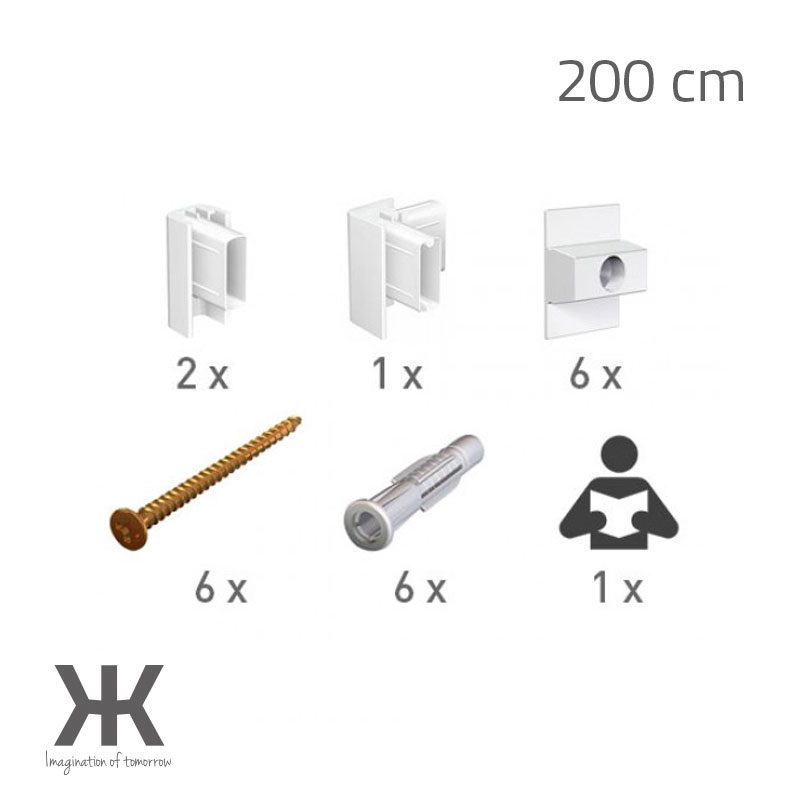 Monterings Kit - Klik Hvid |  | Detail 1